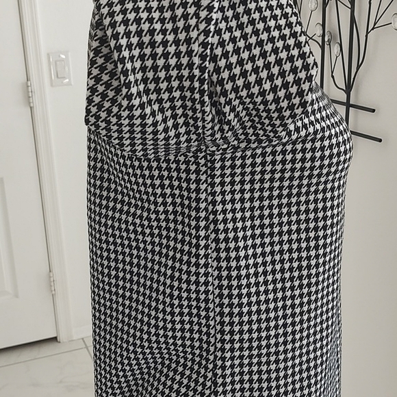 Max Studio Houndstooth Sheath Dress Knee Length Black White S Small - Picture 10 of 13